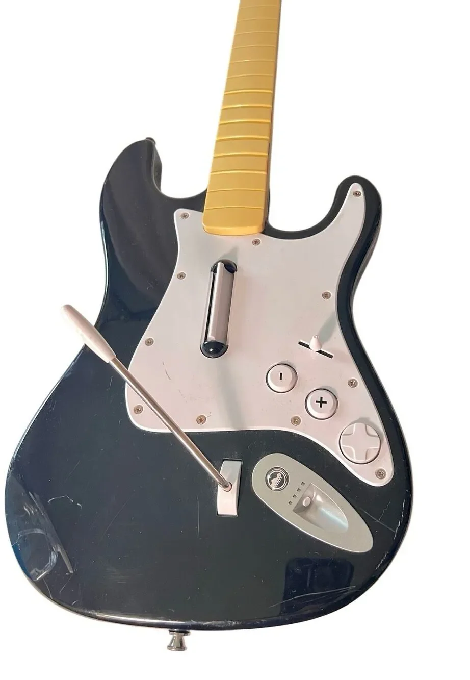 Wii Rock Band Wireless Fender Stratocaster Guitar Controller 19091 Black/White